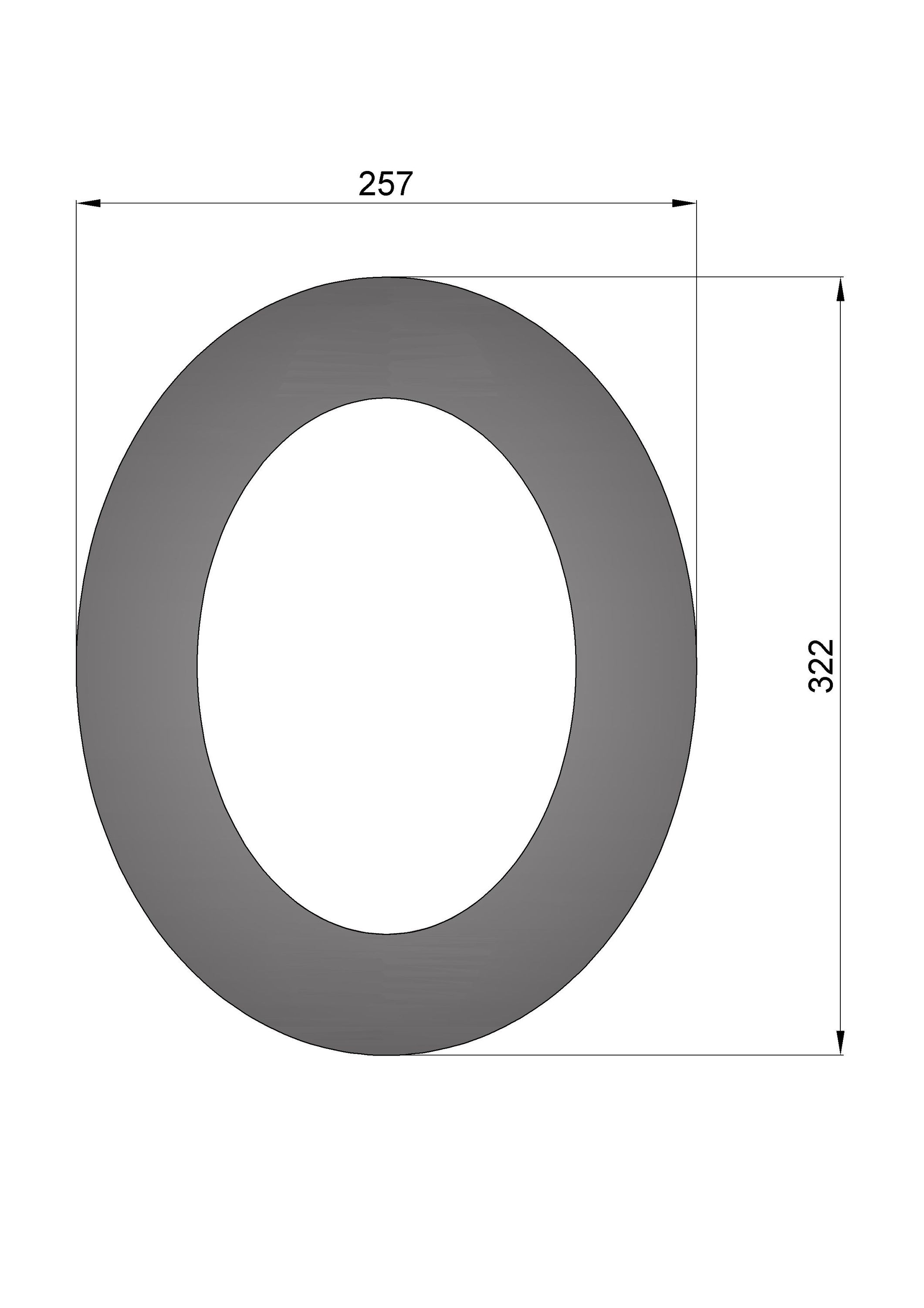 Wandrosette Rauchrohr Stahl 45° oval Ø 150 mm schwarz